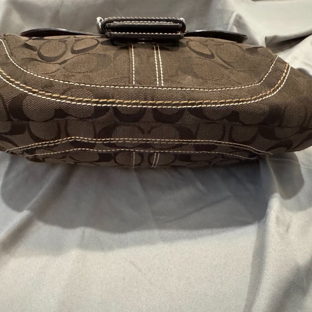 Coach 10297 Medium Vintage Soho Brown Signature C Canvas Shoulder Bag - Picture 4 of 8